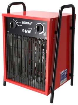 Электрический обогреватель 9кВт 400В DEDRA 3-фазный Термостат Контроль температуры.