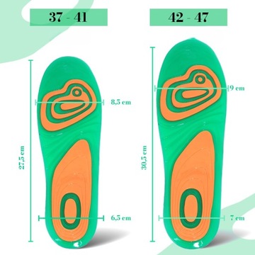 Вставки для РАБОЧЕЙ обуви, ГЕЛЕВЫЕ OHS SHOES 42-47