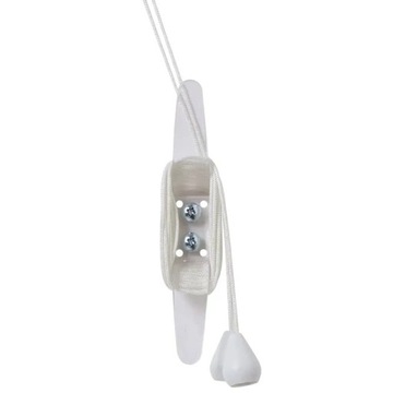 Żaluzja wenecka 180 x 180 cm biała - imitacja drewna