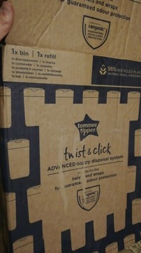 Корзина для подгузников Tommee Tippee Twist & Click белая