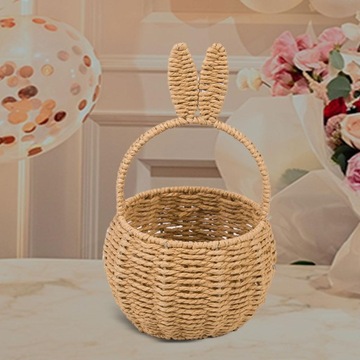 Пасхальная корзина для конфет для хранения подарков Пасхальное украшение в милом стиле E