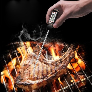 ЦИФРОВОЙ ЭЛЕКТРОННЫЙ СВЕТОДИОДНЫЙ ТЕРМОМЕТР ДЛЯ МЯСНЫХ ВЫПЕЧОК 300°C КУХНЯ