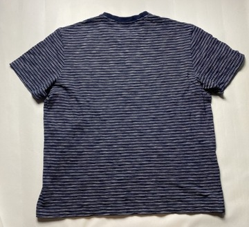 LACOSTE ORYGINALNY bawełniany T SHIRT/ koszulka w paski rozmiar XXL