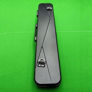 1/2 Bilard Stick Case Organizer na akcesoria Profesjonalny czarny z zamkiem