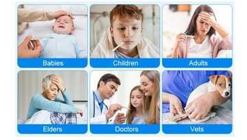 4шт ртутный термометр для взрослых и детей