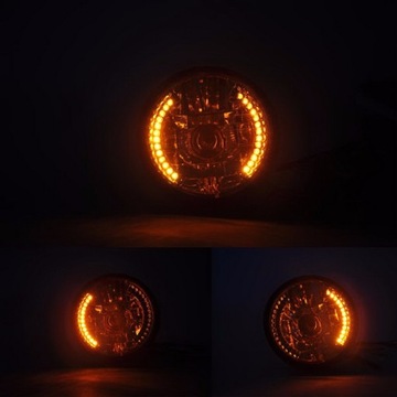 ФАРА 7″ H4 СВЕТОДИОДНЫЕ ПОВОРОТНИКИ МОТОЦИКЛА