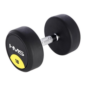 CIĘŻAREK HANTLA GUMOWANA 18KG HG PRO HMS