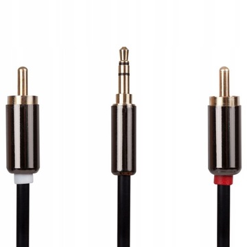 Kabel audio HQCABLE J2R-15 1.5m mini JACK-2xRCA
