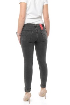 LEVI'S 711 SKINNY spodnie damskie rurki W25 L34