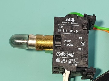 ABB КАССЕТА 1НО + 1НО КНОПКИ ВОЗВРАТ КНОПКА ЛАМПОЧКА