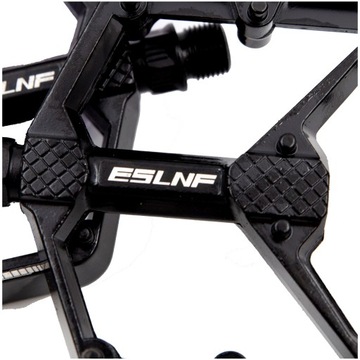 PEDAŁY ROWEROWE metalowe platformowe czarne aluminiowe MOCNE MTB PINY 9/16