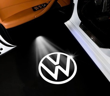 НАБОР 2x ПРОЕКТОР ЛОГОТИПА VW, УНИВЕРСАЛЬНАЯ ЛАМПА HD, ДВЕРНАЯ ГОЛОГРАММА, 12 В, СВЕТОДИОД
