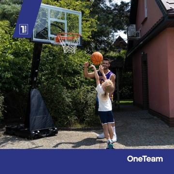 Баскетбольная корзина OneTeam BH01, черная, 230-305 см
