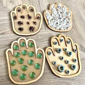 Сенсорный набор для терапии рук Монтессори, руки, ладони, сенсорный путь