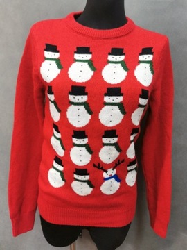 Next sweter męski świąteczny z domieszką wełny S