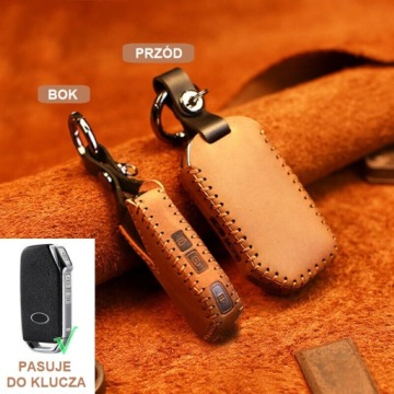 Чехол для смарт-ключа KIA Sorento Sportage XCeed ProCeed Niro кожаный CH коричневый