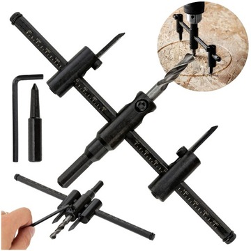 КОРОНКА ДЛЯ ДЕРЕВА, регулируемая, регулируемая, 30-200 мм, для циркулярной пилы