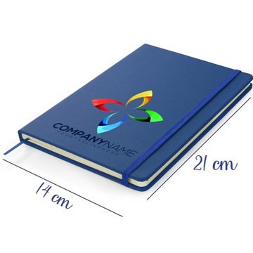 БЛОКНОТ ПЕЧАТНЫЙ БЛОКНОТ-ПЛАНЕР С ЛАСТИКОМ ДЛЯ ПИСЬМА А5, ТЕМНО-СИНИЙ