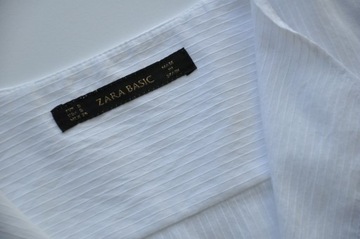 ZARA Koszulowa bluzka w bieli klasyk S