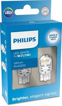 Żarówka LED 12V W21/5W Ultinon Pro6000SI - PHILIPS 11066CU60X2