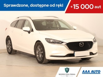 Mazda 6 III Sport Kombi Facelifting 2018 2.0 Skyactiv-G 145KM 2021 Mazda 6 2.0 Skyactiv-G, Salon Polska