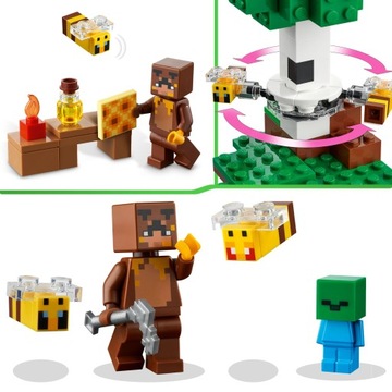 LEGO Minecraft Пчелиный улей 21241 254 детали 8+