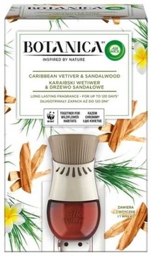 Botanica by Air Wick Karaibski Wetiwer & Drzewo Sandałowe 19ml Komplet