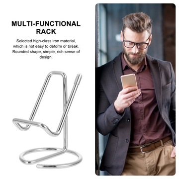 ЭЛЕГАНТНАЯ МНОГОФУНКЦИОНАЛЬНАЯ МЕТАЛЛИЧЕСКАЯ ПОДСТАВКА ДЛЯ ВИЗИТНИЦЫ И ТЕЛЕФОНА