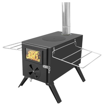 Piec Na Drewno Kempingowy Namiotowy Grill Piecyk Turystyczny Kuchenka +++