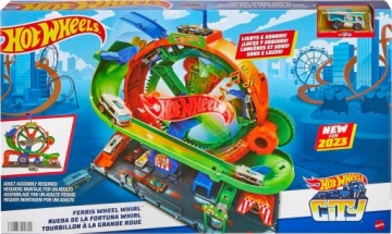 HOT WHEELS набір трек автомобільний петля диявольський млин світло звук +авто