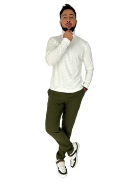 GOLF MĘSKI WINTER ZIP BIAŁY M