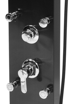 PANEL PRYSZNICOWY CZARNY DESZCZOWNICA STEELY 5