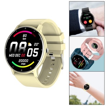 Мужские женские умные часы желтые