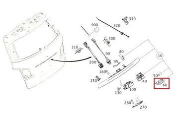 MERCEDES TŘÍDA B LAMPA TABULKY SPZ OE