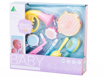 НАБОР ИНСТРУМЕНТОВ ДЛЯ ДЕТЕЙ БОЛЬШОЙ МУЗЫКАЛЬНЫЙ 8 шт.