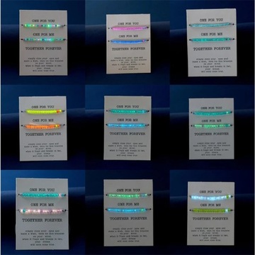 2 шт./компл. светящийся браслет для женщин, романтический, светящийся