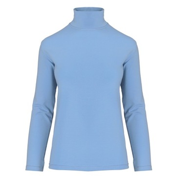 Golf damski ChLOE elastyczny bawełna + elastan błękitny XL