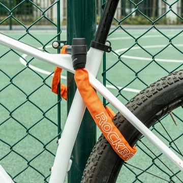 Цепь велосипедного замка ROCKBROS Оранжевая