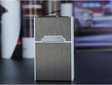 ПОРТСИГАР С ЗАЖИГАЛКОЙ, с зарядкой от USB