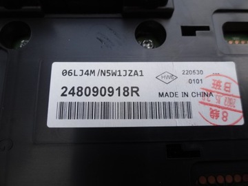 RENAULT ARKANA 2022 1,3 TCE PŘÍSTROJOVÁ DESKA BUDÍKY EVROPA 248090918R ORIG.