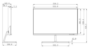 МОНИТОР VGA, HDMI, АУДИО LM24-B200S 23,8
