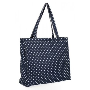 Shopper Bag Torba Na Zakupy Torebka Damska Duża Granatowa Hernan HB1372-L