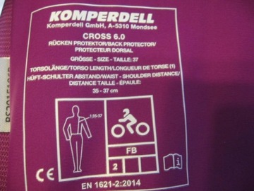 ЗАЩИТА СПИНЫ KOMPERDELL CROSS PROTECTION 6.0