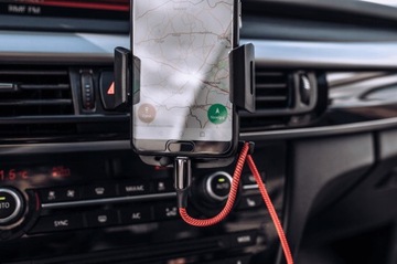 UCHWYT NA TELEFON DO SAMOCHODU KRATKĘ Z UCHWYT NA KABEL STABILNY SOLIDNY