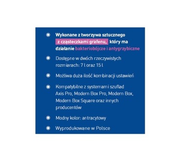 Контейнер для сортировки мусора AXISPACE GTV 44л, серый