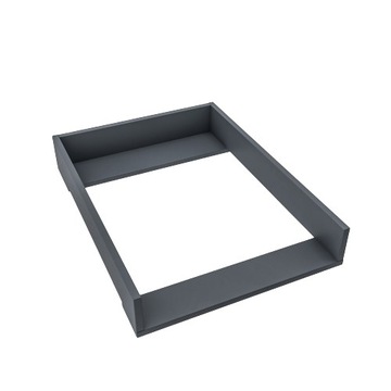 Ciemnoszary Przewijak na Komodę Hemnes 500 IKEA Nakładka na Komodę Prosta