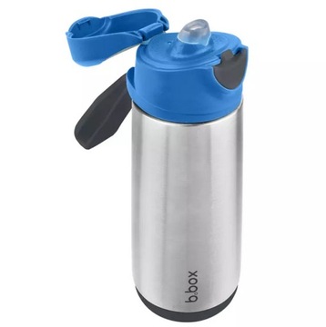 B.BOX BIDON STALOWY TERMOBUTELKA TERMOS Z USTNIKIEM SPORTOWYM 500ml BLUE