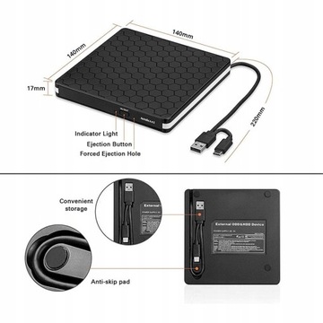 Горячие продажи USB 3.0 Внешний DVD-рекордер DVD-рекордер