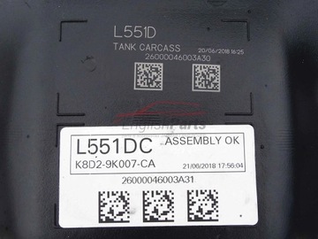 NÁDRŽ PALIVA Z ČERPADLO NEW EVOQUE L551 2.0 DIESEL K8D29K007CA