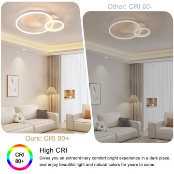 ЛЮСТРА БЕЛАЯ СВЕТОДИОДНАЯ ПОТОЛОЧНАЯ СВЕТИЛЬНИК КОЛЬЦО 3000К СОВРЕМЕННАЯ ДЛЯ ГОСТИНОЙ